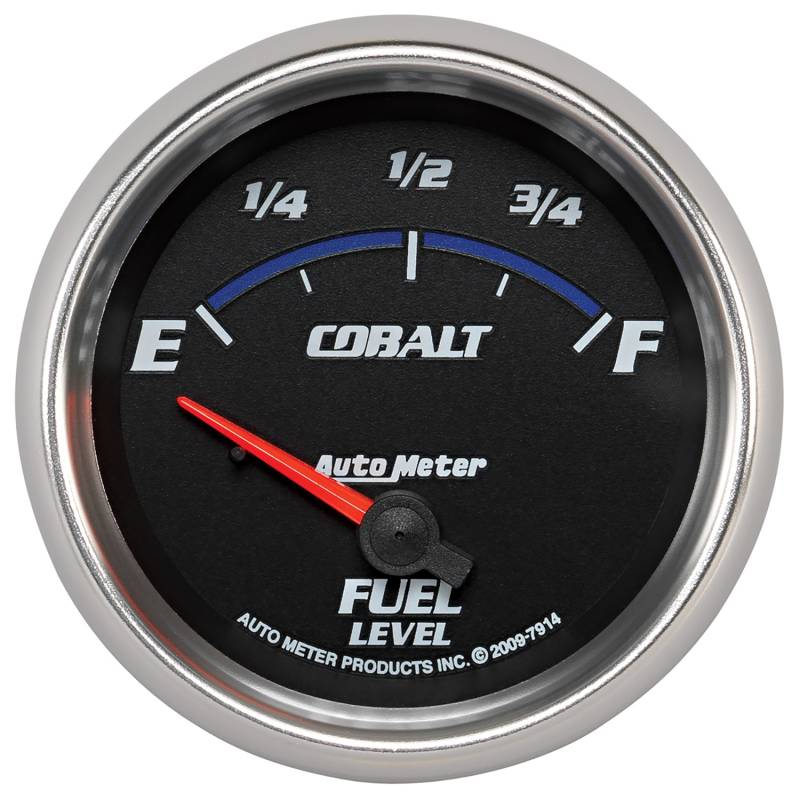 AutoMeter - AutoMeter GAUGE, FUEL LEVEL, 2 5/8" , 0OE TO 90OF, ELEC, COBALT 7914