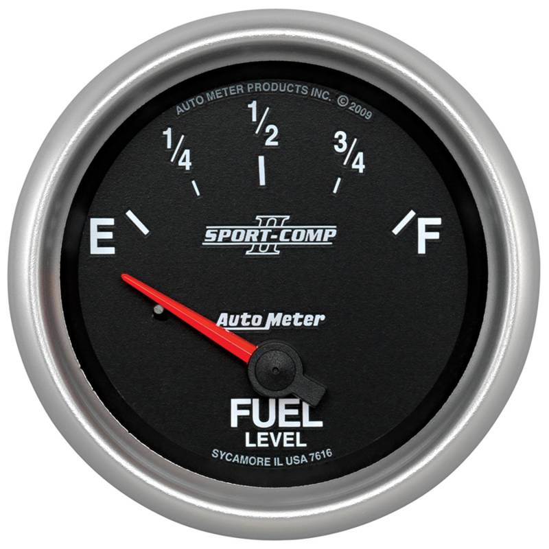 AutoMeter - AutoMeter GAUGE, FUEL LEVEL, 2 5/8" , 73OE TO 10OF, ELEC, SPORT-COMP II 7615