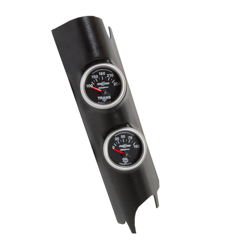 AutoMeter - AutoMeter GAUGE KIT,A-PILLAR,JEEP WRANGLER (JK) 11-18,OIL PSI/TRANS,100PSI/250 Deg. F 7041