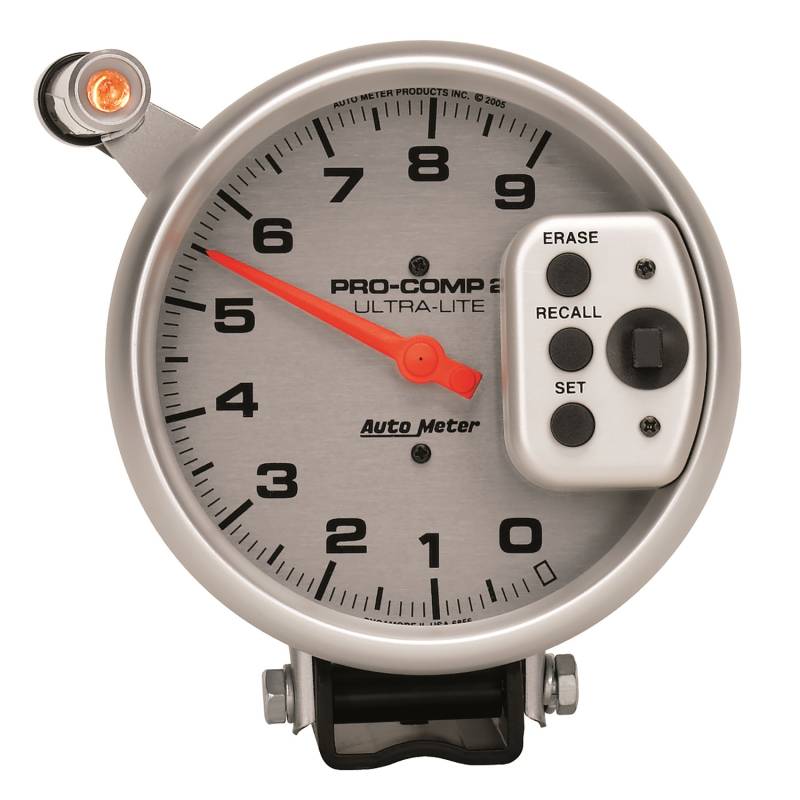 AutoMeter - AutoMeter GAUGE, TACH, 5" , 9K RPM, PEDESTAL W/ QUICK LITE, W/PEAK MEMORY, ULTRA-LITE 6856