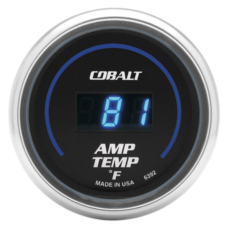 AutoMeter - AutoMeter GAUGE, STEREO AMP TEMPERATURE, 2 1/16" , 250 Degrees F, DIGITAL, COBALT 6392
