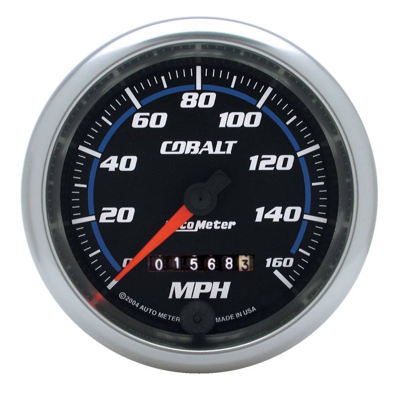 AutoMeter - AutoMeter GAUGE, SPEEDOMETER, 3 3/8" , 160MPH, MECHANICAL, COBALT 6293