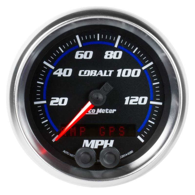 AutoMeter - AutoMeter GAUGE, SPEEDOMETER, 3 3/8" , 140MPH, GPS, COBALT 6280