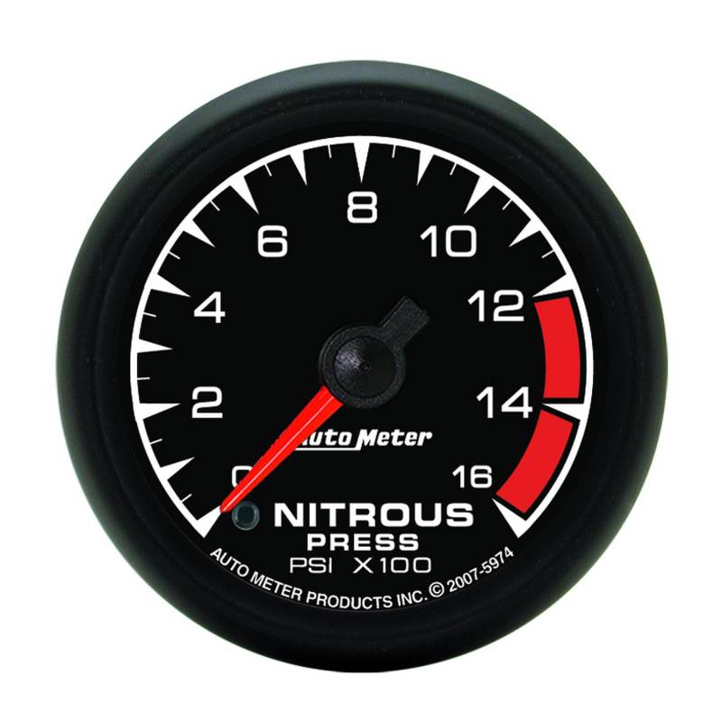 AutoMeter - AutoMeter GAUGE, NITROUS PRESSURE, 2 1/16" , 1600PSI, DIGITAL STEPPER MOTOR, ES 5974