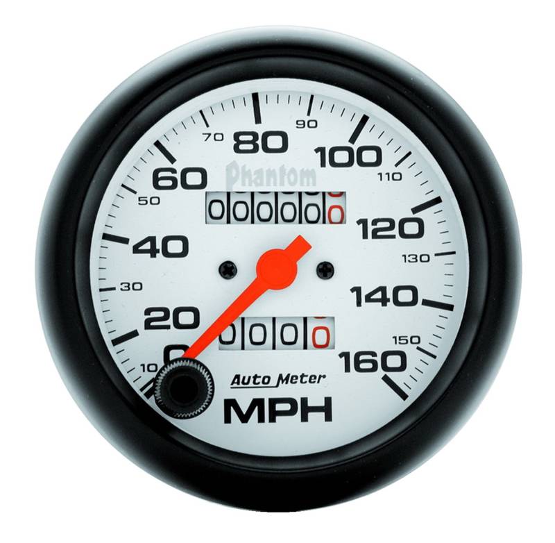AutoMeter - AutoMeter GAUGE, SPEEDOMETER, 3 3/8" , 160MPH, MECHANICAL, PHANTOM 5893