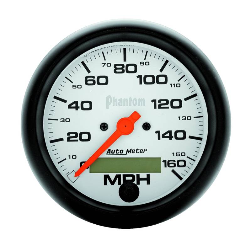AutoMeter - AutoMeter GAUGE, SPEEDO, 3 3/8" , 160MPH, ELEC. PROGRAM W/ LCD ODO, PHANTOM 5888