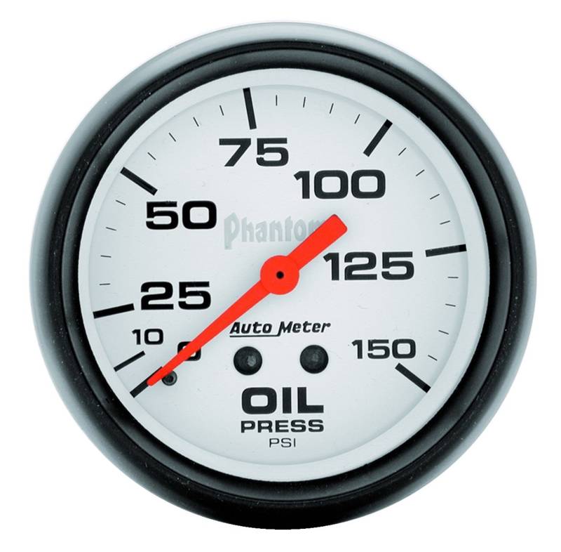AutoMeter - AutoMeter GAUGE, OIL PRESSURE, 2 5/8" , 150PSI, MECHANICAL, PHANTOM 5823