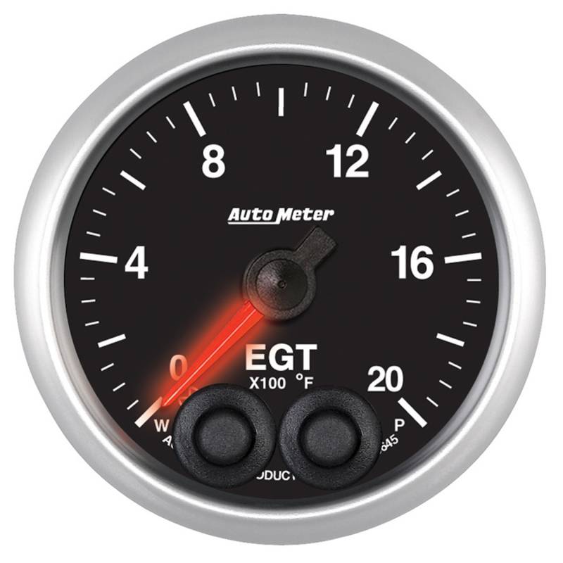 AutoMeter - AutoMeter GAUGE, PYRO. (EGT), 2 1/16" , 2000 Degrees F, STEPPER MOTOR W/PEAK & WARN, ELITE 5645