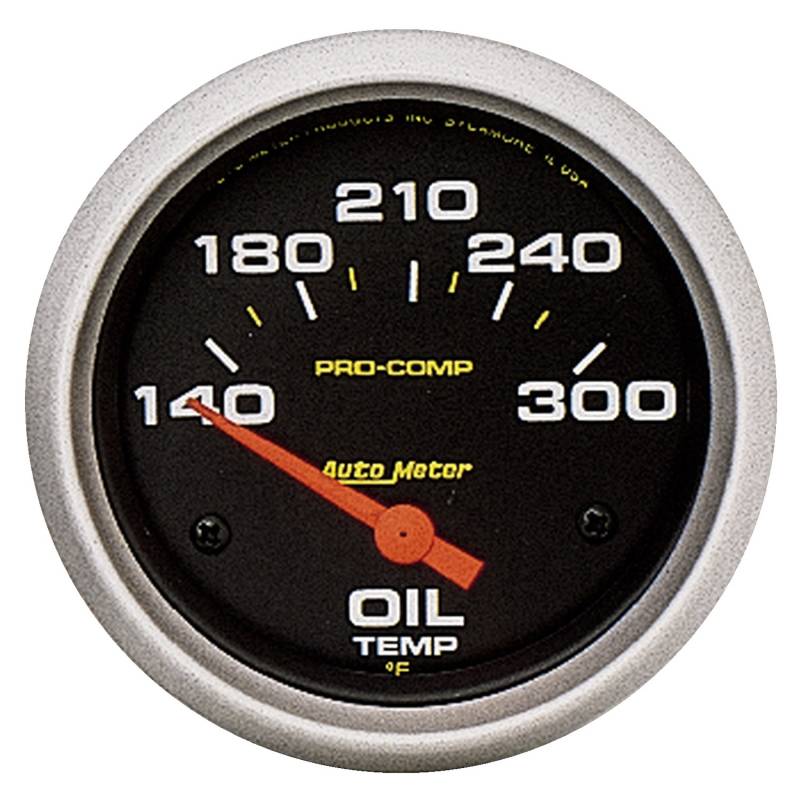 AutoMeter - AutoMeter GAUGE, OIL TEMP, 2 5/8" , 140-300 Degrees F, ELECTRIC, PRO-COMP 5447