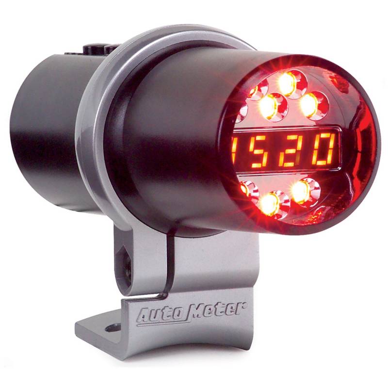 AutoMeter - AutoMeter SHIFT LIGHT, DIGITAL W/ AMBER LED, BLACK, PEDESTAL MOUNT, DPSS LEVEL 1 5343