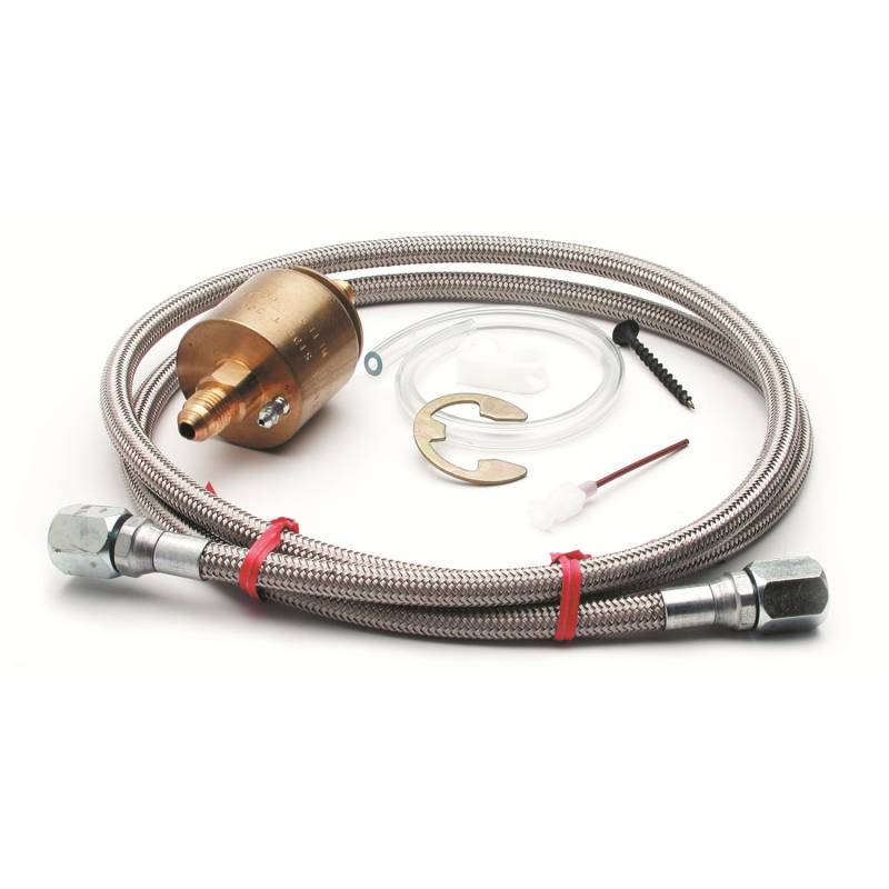 AutoMeter - AutoMeter FUELP ISOLATOR KIT, FOR 100PSI GA, BRASS, INCL. 4FT. #4 BRAIDED STAINLESS LINE 5282