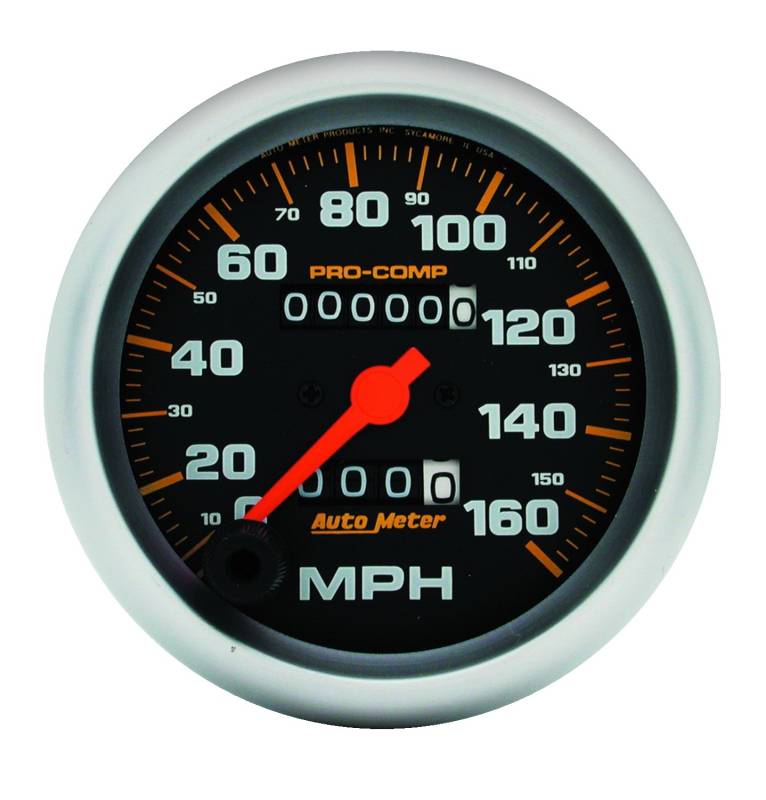 AutoMeter - AutoMeter GAUGE, SPEEDOMETER, 3 3/8" , 160MPH, MECHANICAL, PRO-COMP 5153