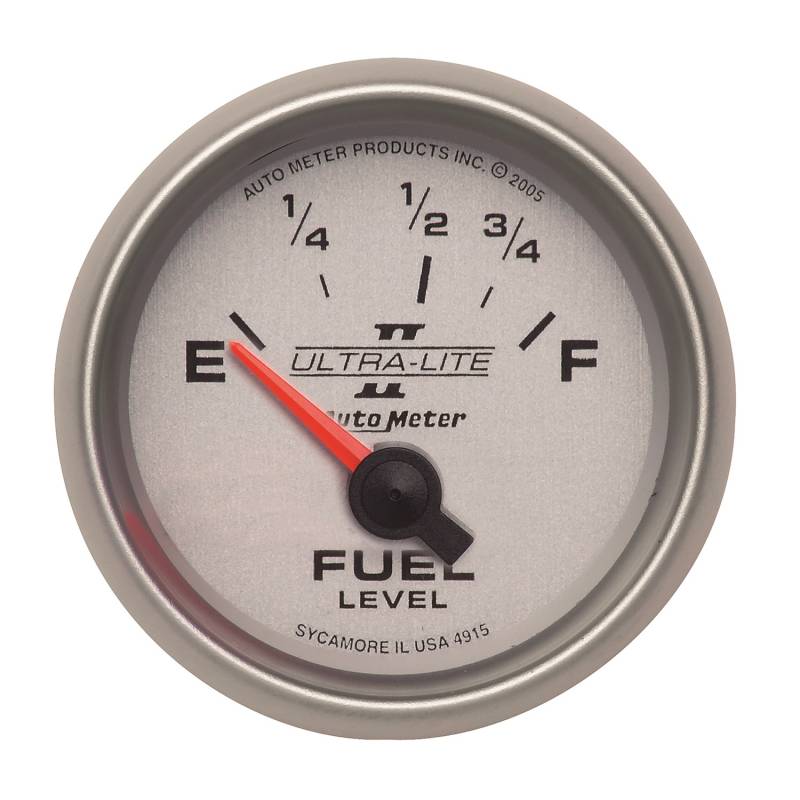AutoMeter - AutoMeter GAUGE, FUEL LEVEL, 2 1/16" , 73OE TO 10OF, ELEC, ULTRA-LITE II 4915