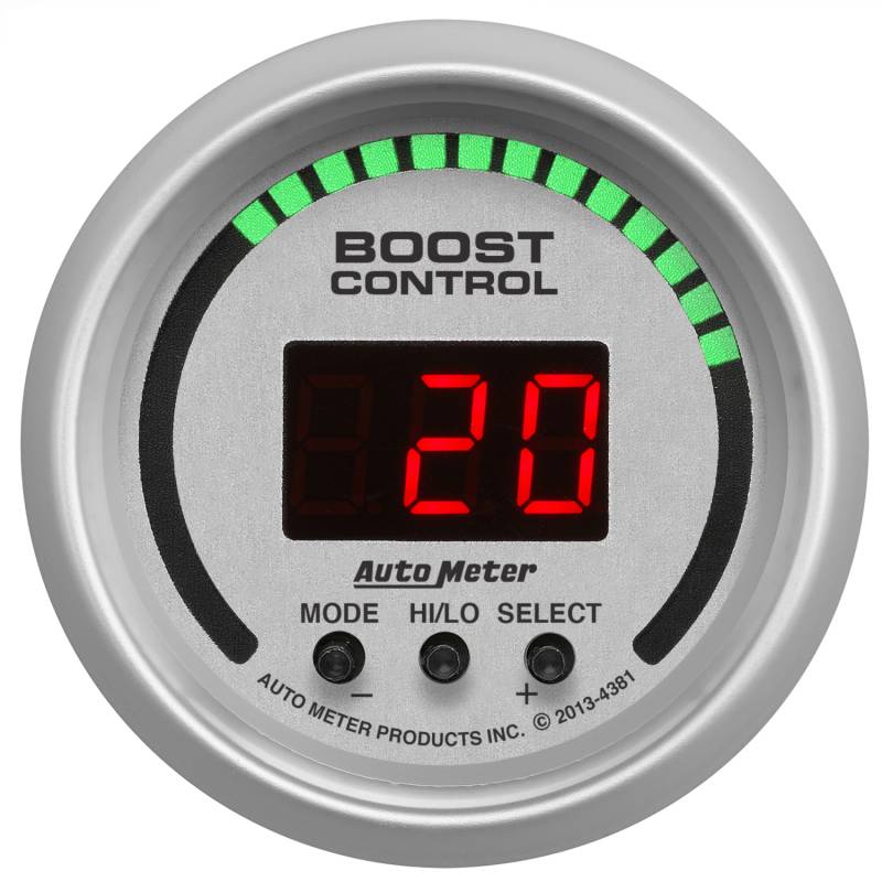 AutoMeter - AutoMeter GAUGE, BOOST CONTROLLER, 2 1/16" , 30INHG-30PSI, INCL. SOLENOID, DIGITAL, UL 4381