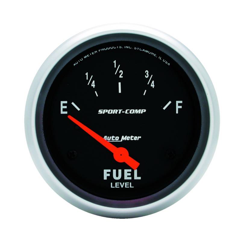AutoMeter - AutoMeter GAUGE, FUEL LEVEL, 2 5/8" , 0OE TO 30OF, ELEC, SPORT-COMP 3517