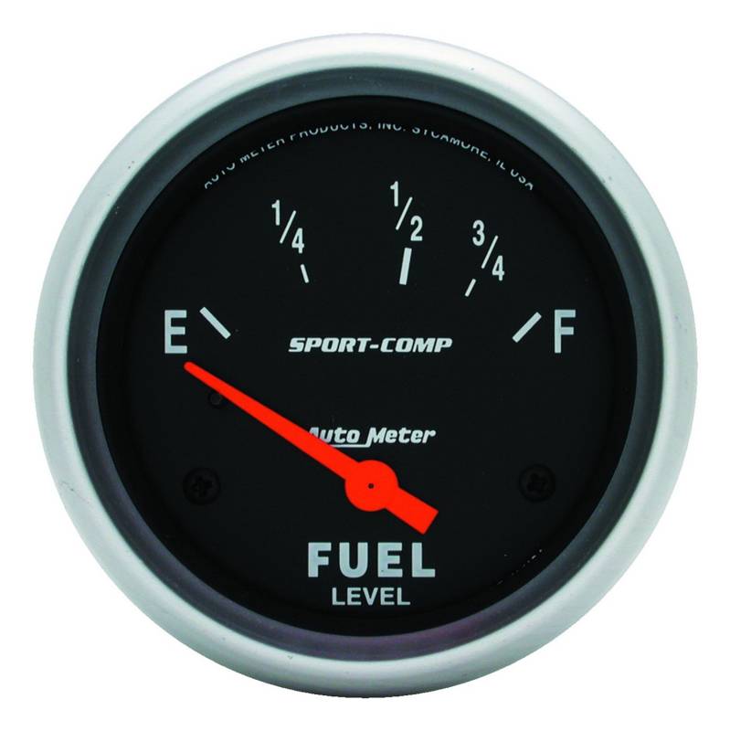 AutoMeter - AutoMeter GAUGE, FUEL LEVEL, 2 5/8" , 240OE TO 33OF, ELEC, SPORT-COMP 3516