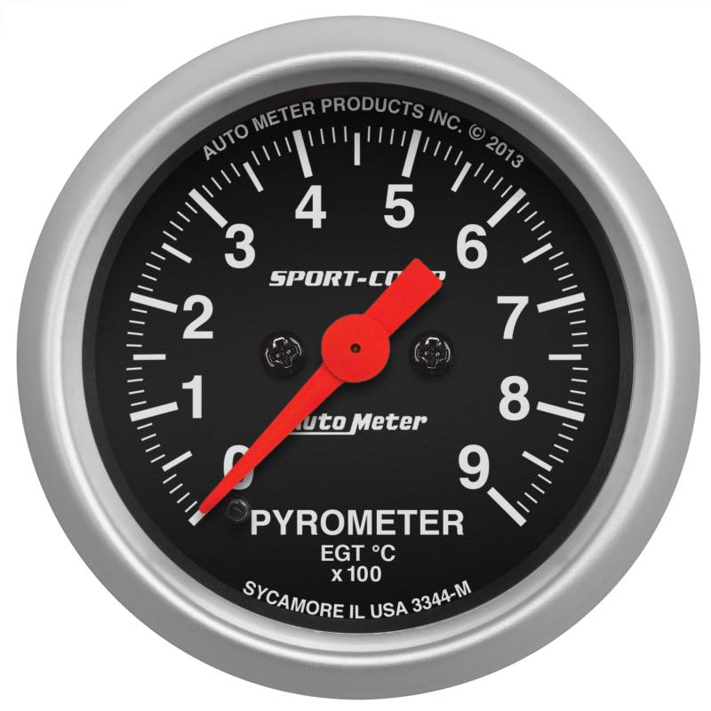 AutoMeter - AutoMeter GAUGE,PYROMETER (EGT),2 1/16",900 Degrees C,DIGITAL STEPPER MOTOR,SPORT-COMP 3344-M