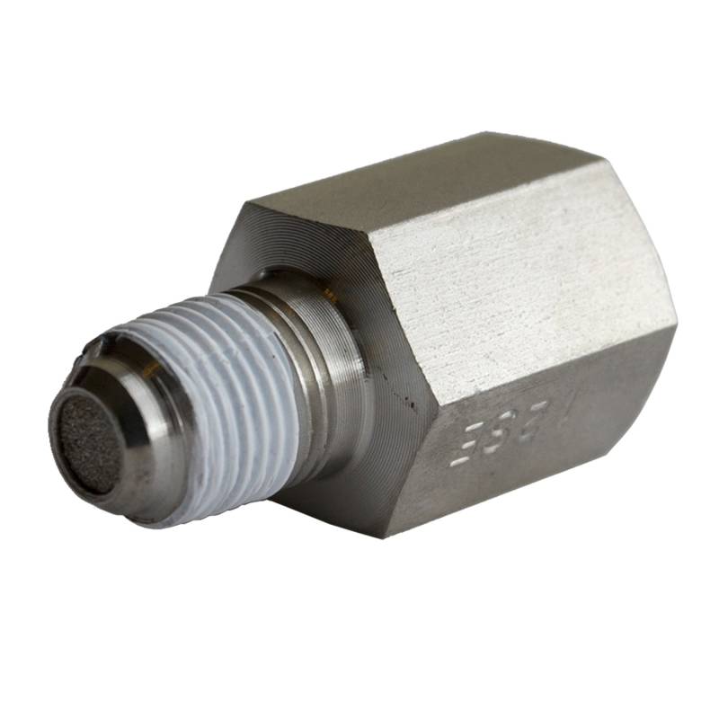 AutoMeter - AutoMeter FITTING, SNUBBER ADAPTER, 1/8" NPT FEMALE TO 1/8" NPT MALE, SST, FOR FUEL PRESS 3279