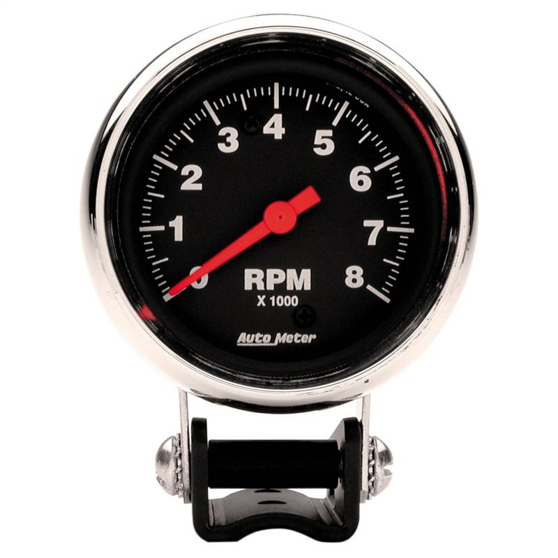 AutoMeter - AutoMeter GAUGE, TACHOMETER, 2 5/8" , 8K RPM, PEDESTAL, TRADITIONAL CHROME 2893