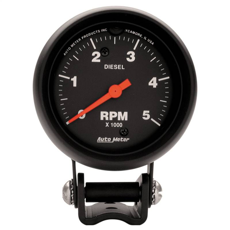 AutoMeter - AutoMeter GAUGE, TACHOMETER, 2 5/8" , 5K RPM DIESEL, PEDESTAL, Z-SERIES 2888