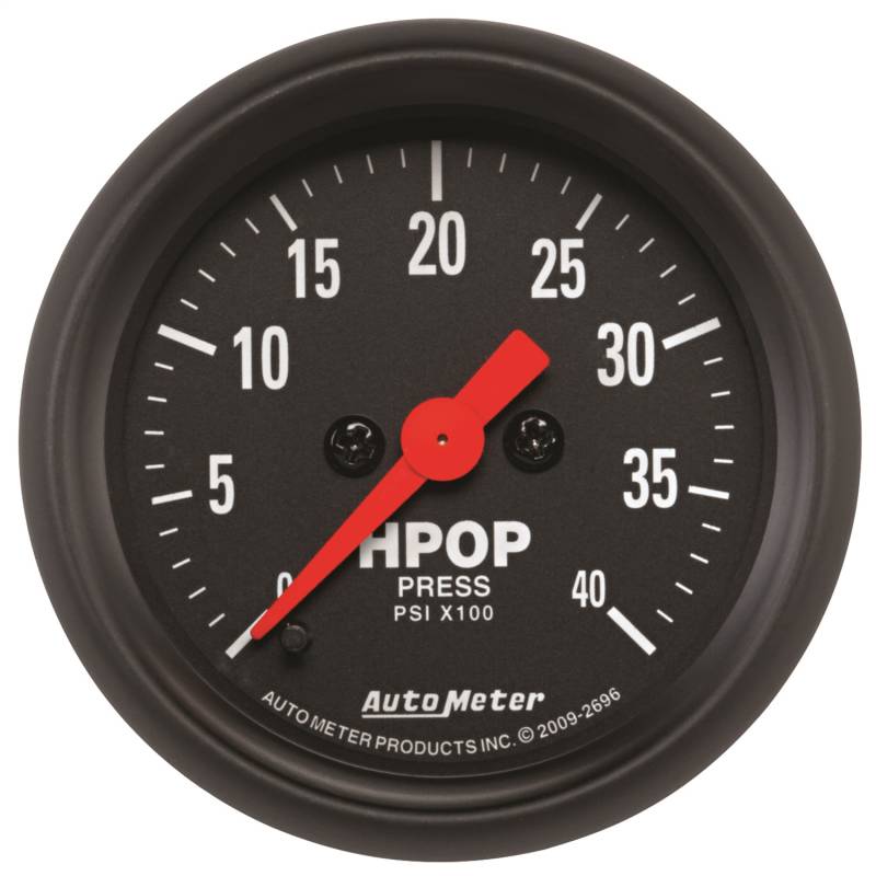 AutoMeter - AutoMeter GAUGE, HIGH PRESS OIL PUMP, 2 1/16" , 4KPSI, DIGITAL STEPPER MOTOR, Z-SERIES 2696