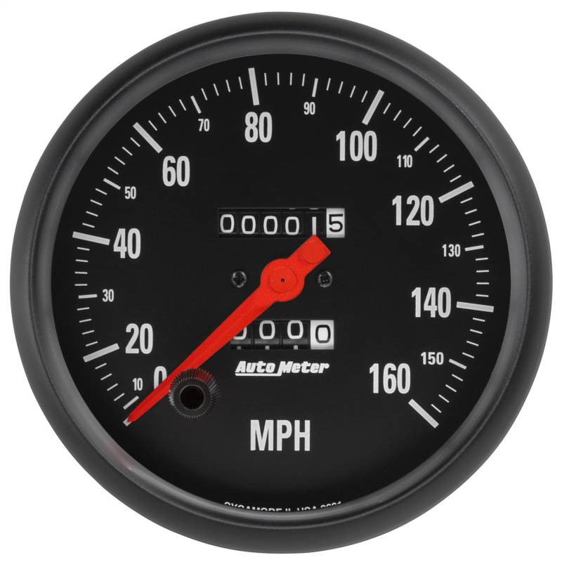 AutoMeter - AutoMeter GAUGE, SPEEDOMETER, 5" , 160MPH, MECHANICAL, Z-SERIES 2691