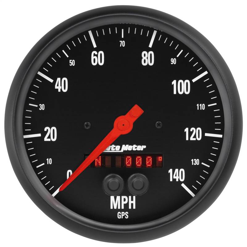 AutoMeter - AutoMeter GAUGE, SPEEDOMETER, 5" , 140MPH, GPS, Z-SERIES 2684