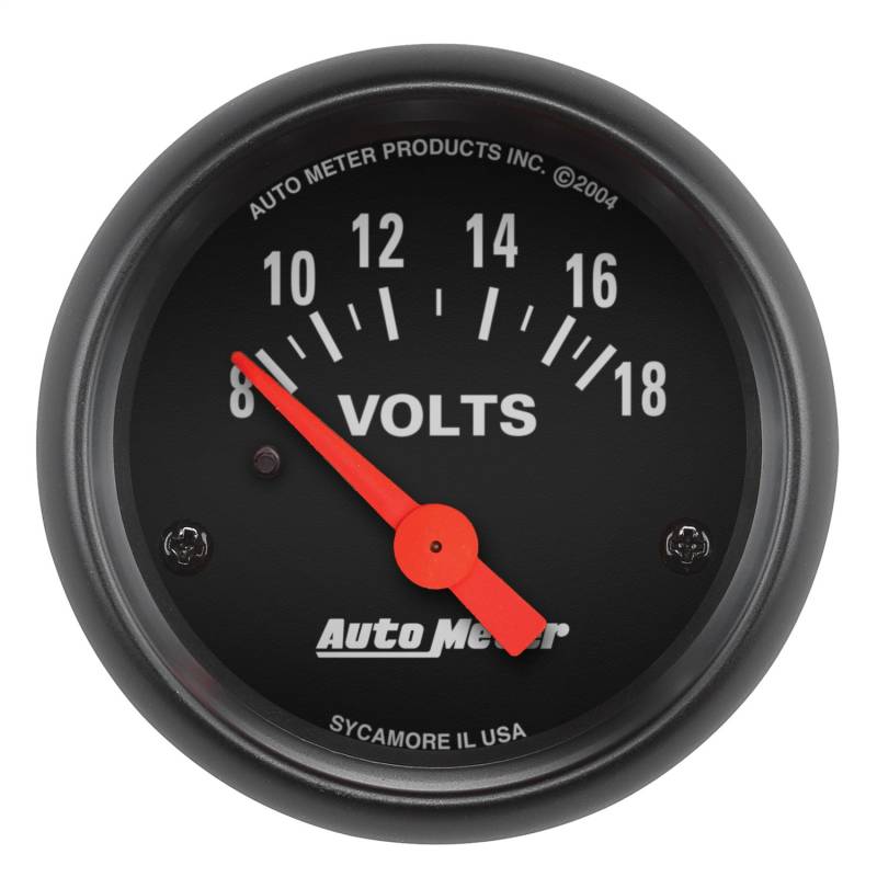 AutoMeter - AutoMeter GAUGE, VOLTMETER, 2 1/16" , 18V, ELEC, Z-SERIES 2645