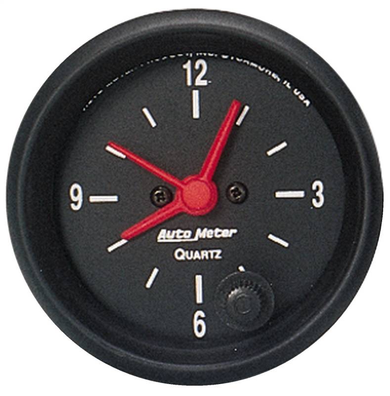 AutoMeter - AutoMeter GAUGE, CLOCK, 2 1/16" , 12HR, ANALOG, Z-SERIES 2632