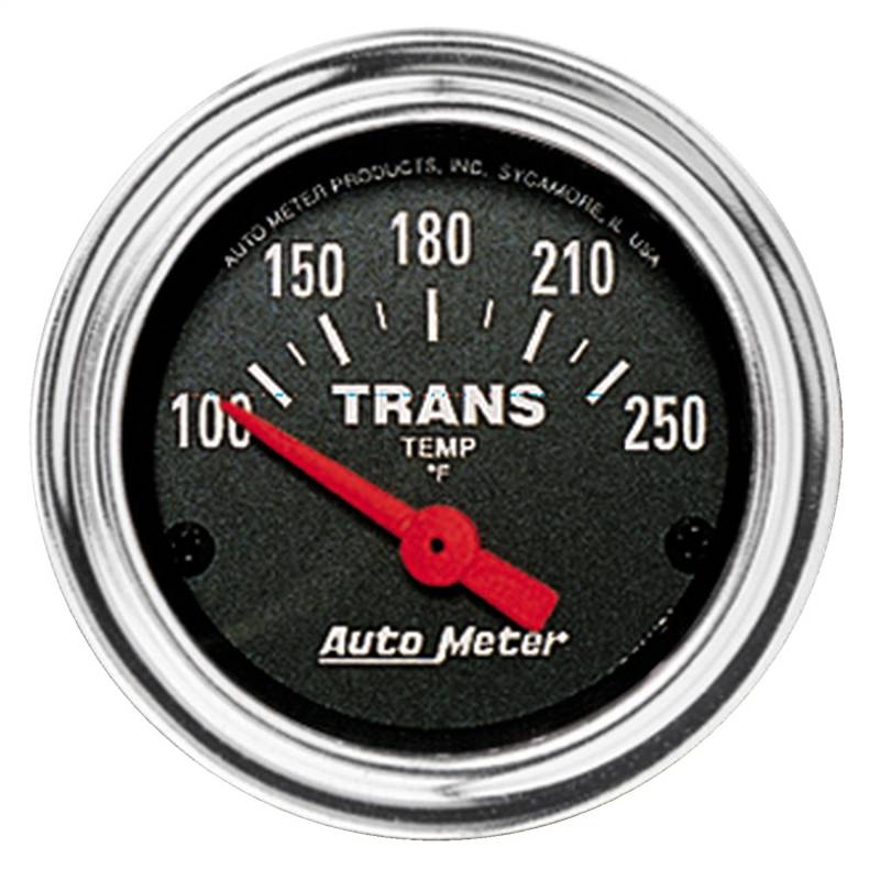 AutoMeter - AutoMeter GAUGE, TRANS TEMP, 2 1/16" , 100-250 Degrees F, ELECTRIC, TRADITIONAL CHROME 2552