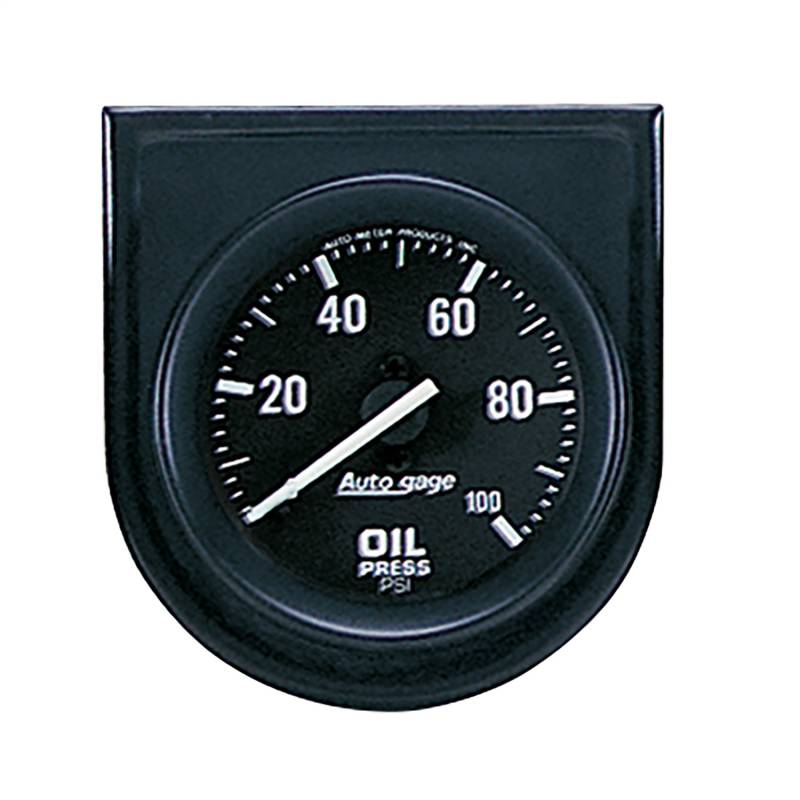 AutoMeter - AutoMeter GAUGE CONSOLE, OIL PRESS, 2" , 100PSI, BLK DIAL, BLK BEZEL, AUTOGAGE 2332