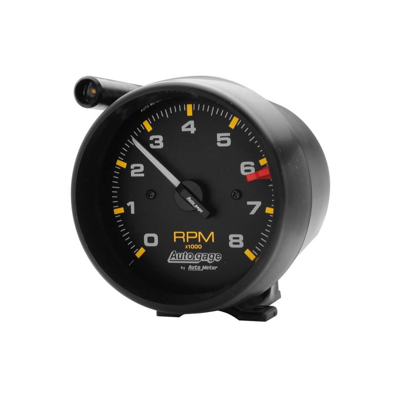 AutoMeter - AutoMeter GAUGE, TACH, 3 3/4" , 8K RPM, PEDESTAL W/EXT SHIFT LIGHT, BLK DIAL BLK CASE, AG 2309