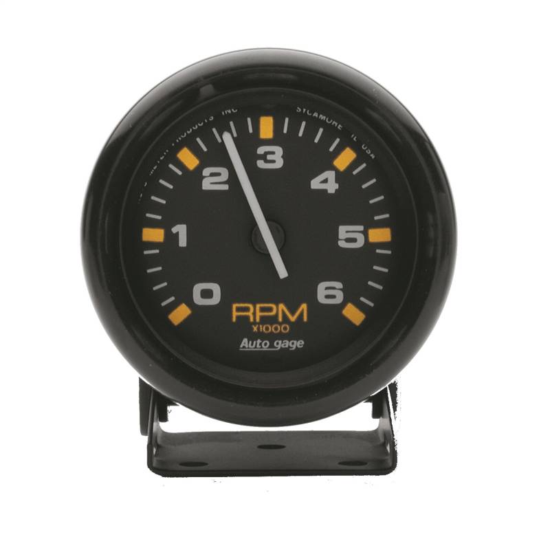 AutoMeter - AutoMeter GAUGE, TACHOMETER, 2 3/4" , 6K RPM, PEDESTAL, BLK DIAL BLK CASE, AUTOGAGE 2306