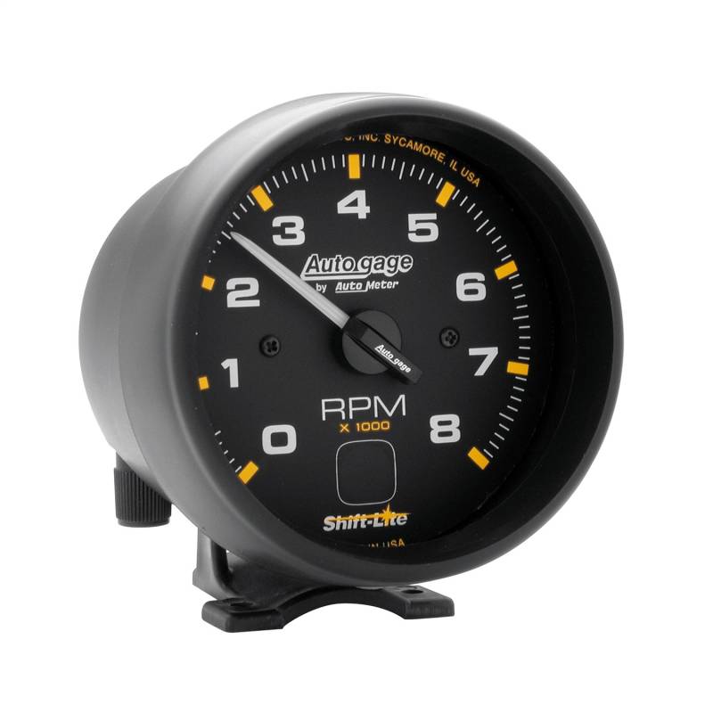 AutoMeter - AutoMeter GAUGE, TACH, 3 3/4" , 8K RPM, PEDESTAL W/ SHIFT LIGHT, BLK DIAL BLK CASE, AG 2302