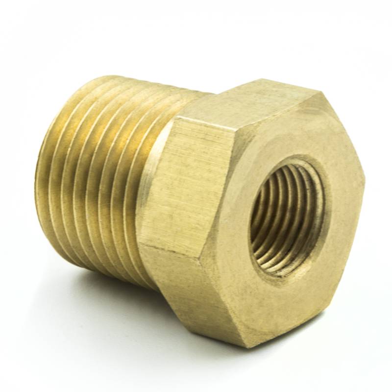 AutoMeter - AutoMeter FITTING, ADAPTER, 3/8" NPT MALE, 1/8" NPT FEMALE, BRASS 2284