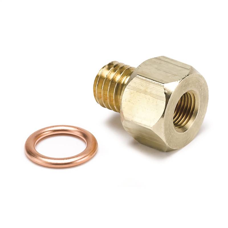AutoMeter - AutoMeter FITTING, ADAPTER, METRIC, M12X1.75 MALE TO 1/8" NPTF FEMALE, BRASS 2278