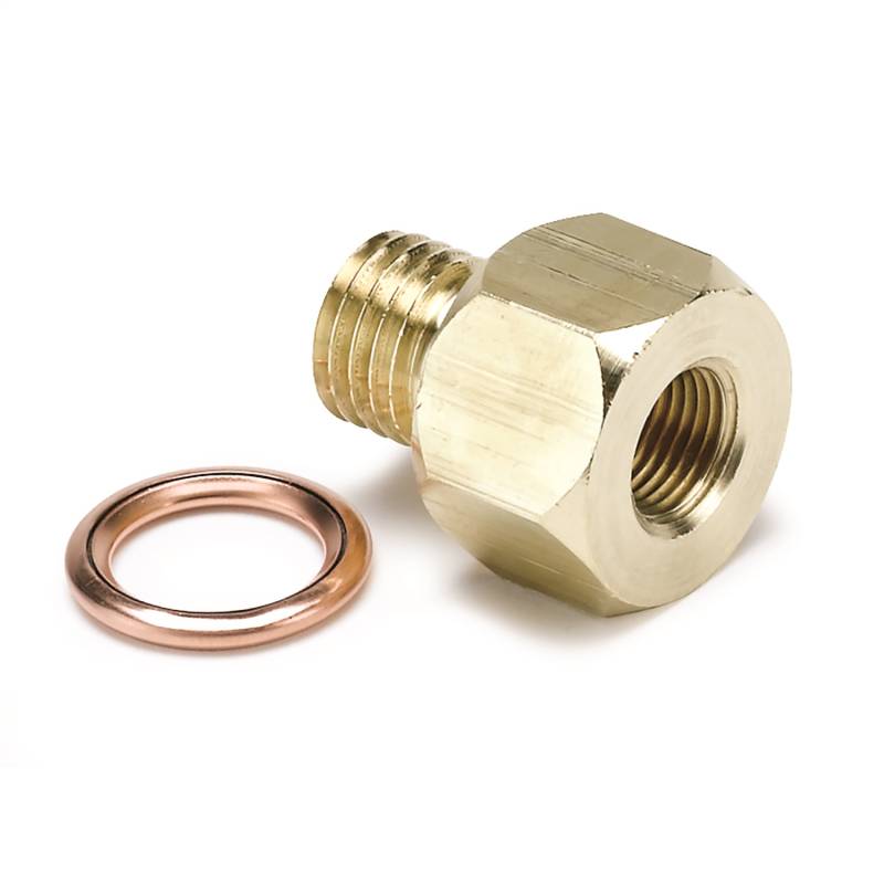 AutoMeter - AutoMeter FITTING, ADAPTER, METRIC, M12X1.5 MALE TO 1/8" NPTF FEMALE, BRASS 2277