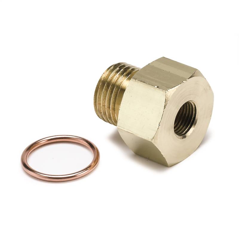 AutoMeter - AutoMeter FITTING, ADAPTER, METRIC, M16X1.5 MALE TO 1/8" NPTF FEMALE, BRASS 2268