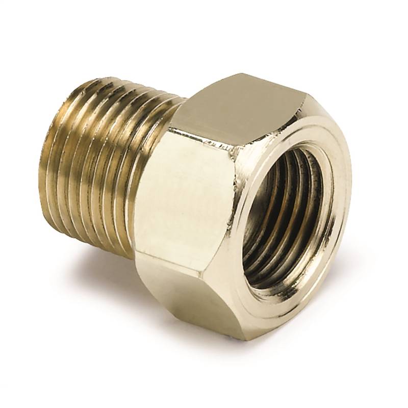 AutoMeter - AutoMeter FITTING, ADAPTER, 3/8" NPT MALE, BRASS, FOR MECH. TEMP. GAUGE 2263