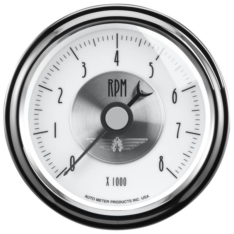 AutoMeter - AutoMeter GAUGE, TACHOMETER, 3 3/8" , 8K RPM, IN-DASH, PRESTIGE PEARL 2098