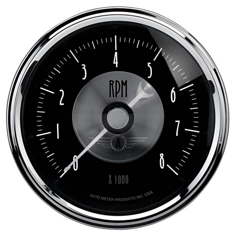AutoMeter - AutoMeter GAUGE, TACHOMETER, 3 3/8" , 8K RPM, IN-DASH, PRESTIGE BLK. DIAMOND 2096