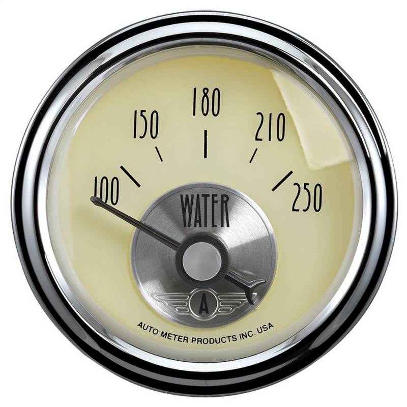 AutoMeter - AutoMeter GAUGE, WATER TEMP, 2 1/16" , 250 Degrees F, ELEC, PRESTIGE ANTQ. IVORY 2037