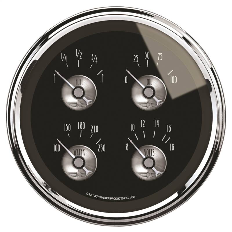 AutoMeter - AutoMeter GAUGE, QUAD, 5" , 240OE-33OF, ELEC, PRESTIGE BLK. DIAMOND 2011