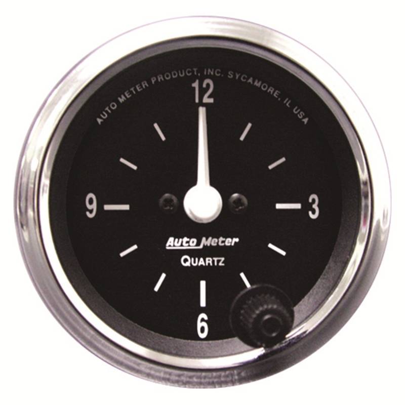 AutoMeter - AutoMeter GAUGE, CLOCK, 2 1/16" , 12HR, ANALOG, COBRA 201019