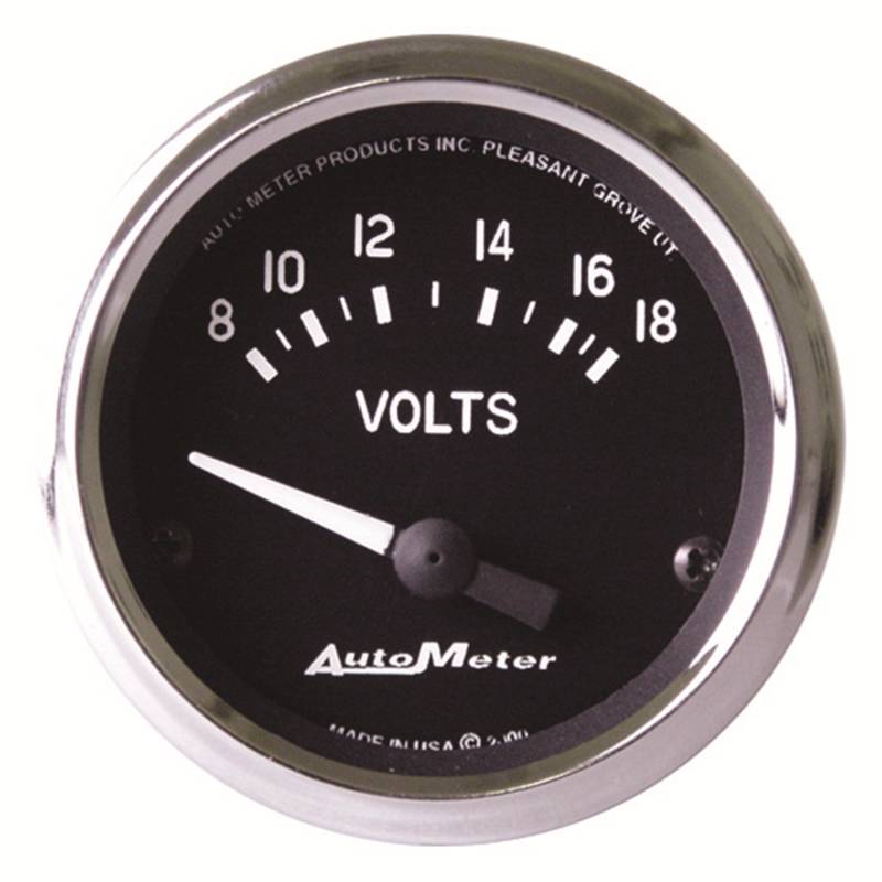 AutoMeter - AutoMeter GAUGE, VOLTMETER, 2 1/16" , 18V, ELECTRIC, COBRA 201009