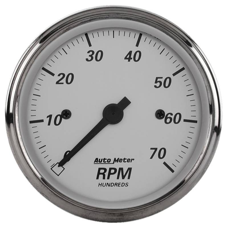 AutoMeter - AutoMeter GAUGE, TACHOMETER, 3 1/8" , 7K RPM, IN-DASH, AMERICAN PLATINUM 1995