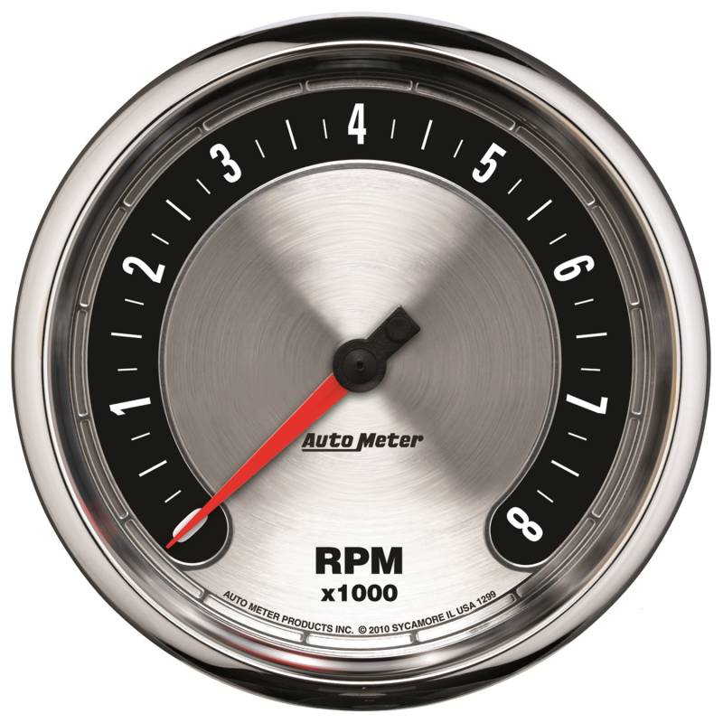 AutoMeter - AutoMeter GAUGE, TACHOMETER, 5" , 8K RPM, IN-DASH, AMERICAN MUSCLE 1299