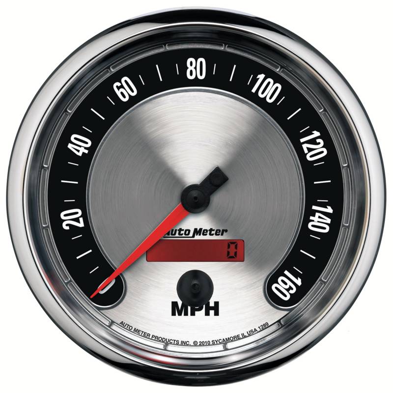 AutoMeter - AutoMeter GAUGE, SPEEDOMETER, 5" , 160MPH, ELEC. PROGRAMMABLE, AMERICAN MUSCLE 1289