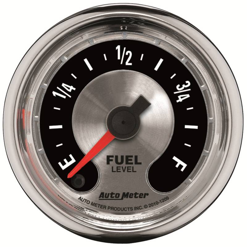 AutoMeter - AutoMeter GAUGE, FUEL LEVEL, 2 1/16" , PROGRAMMABLE, AMERICAN MUSCLE 1209