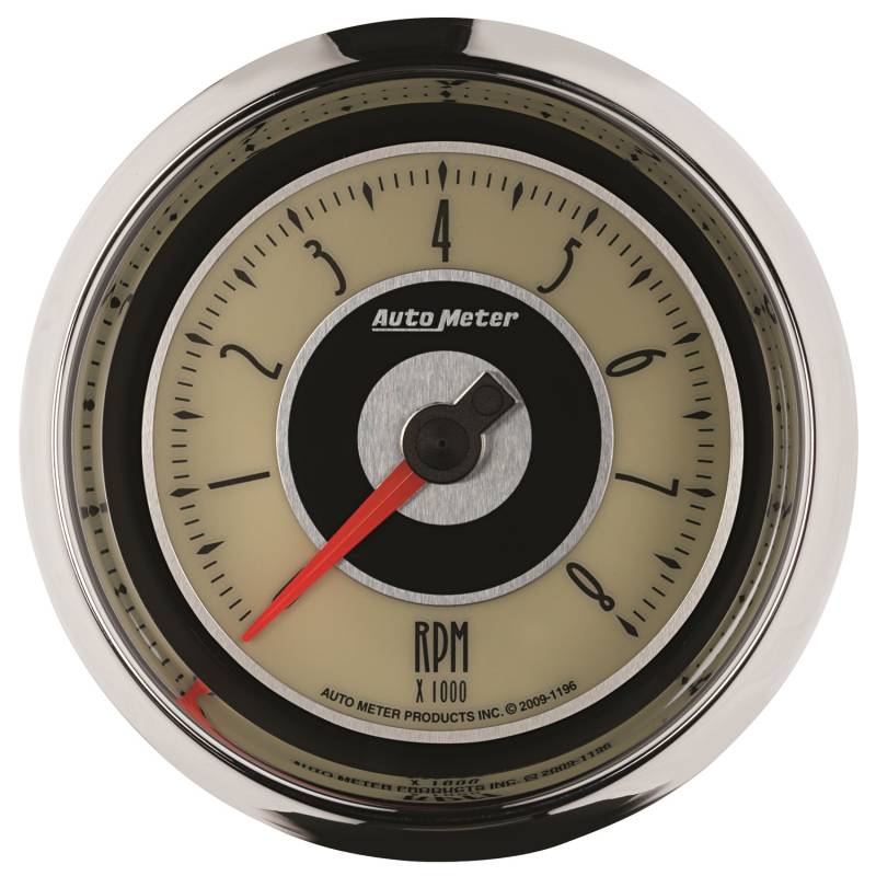 AutoMeter - AutoMeter GAUGE, TACHOMETER, 3 3/8" , 8K RPM, IN-DASH, CRUISER 1196